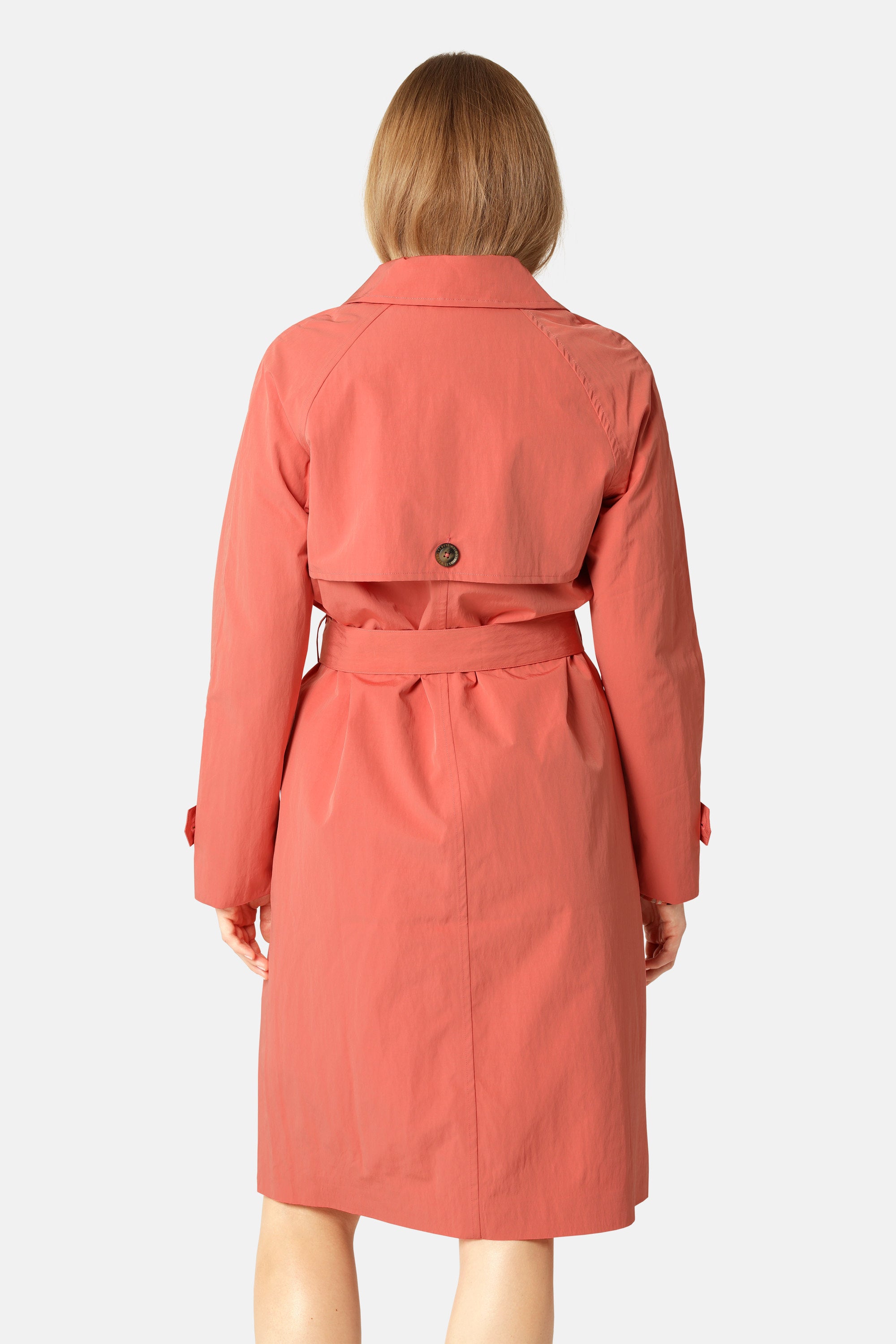 Teknisk Regnfrakke Trench - Spiced Coral